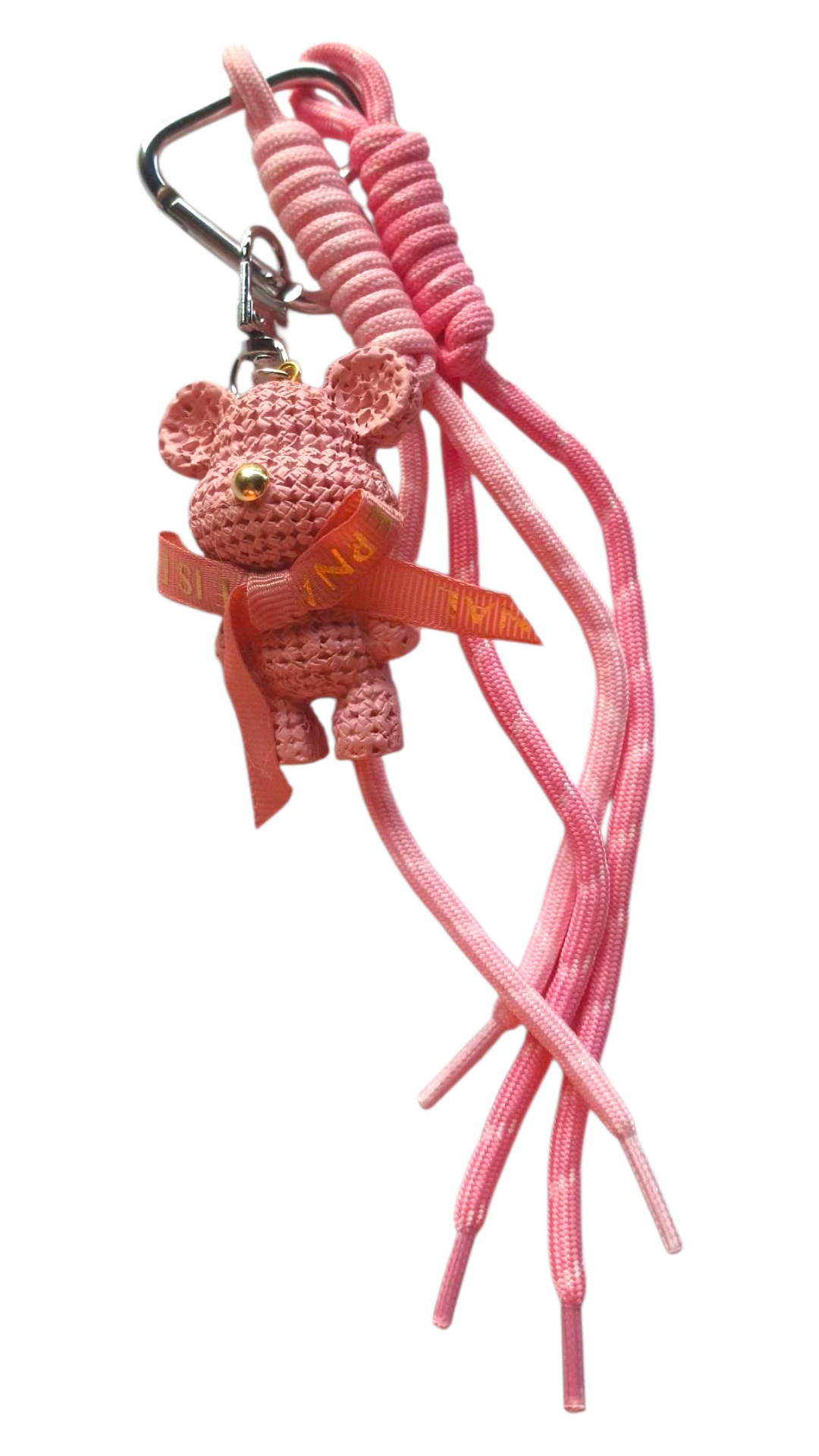 pink teddy bear charm bad