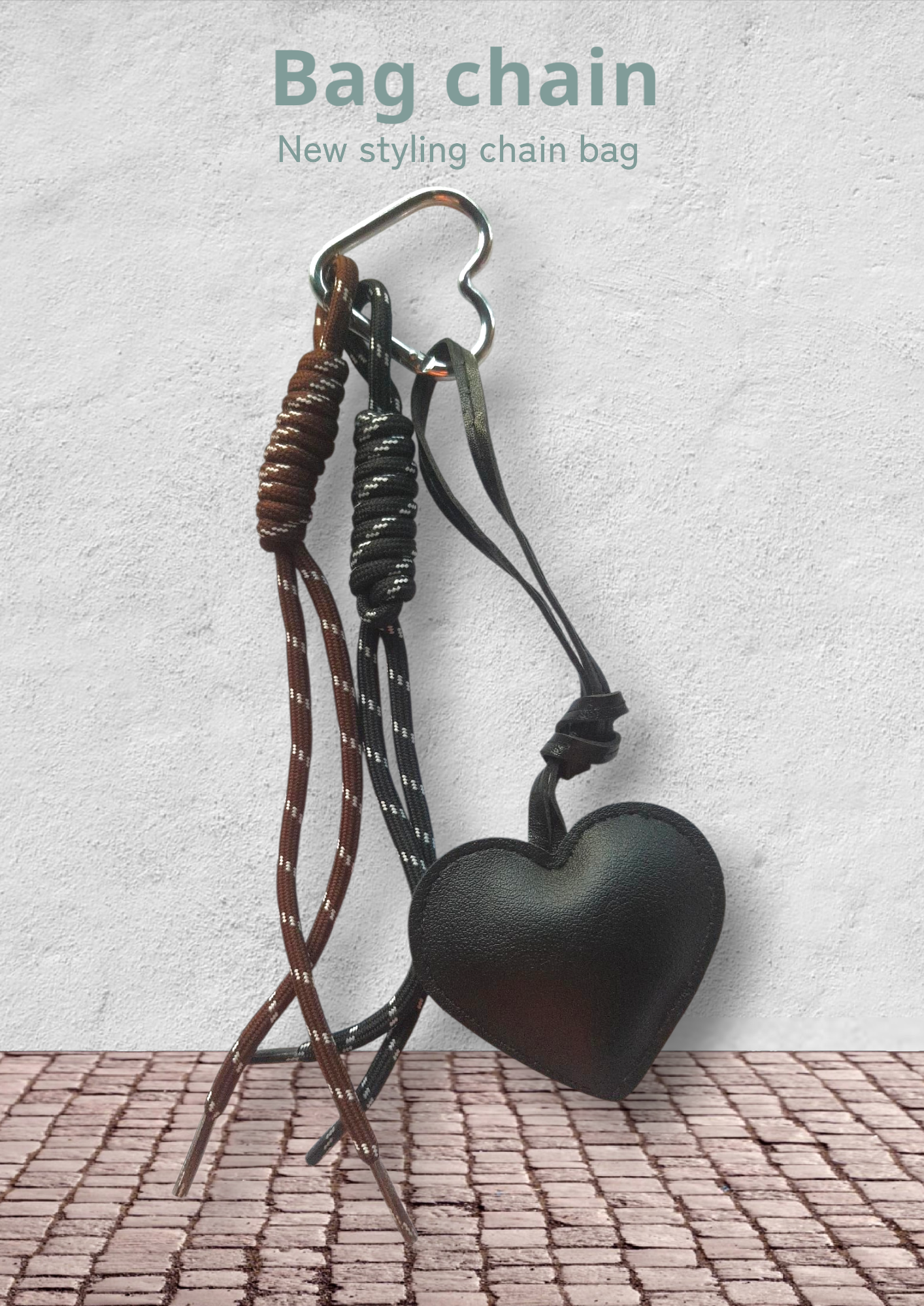 heart stylish bag chain