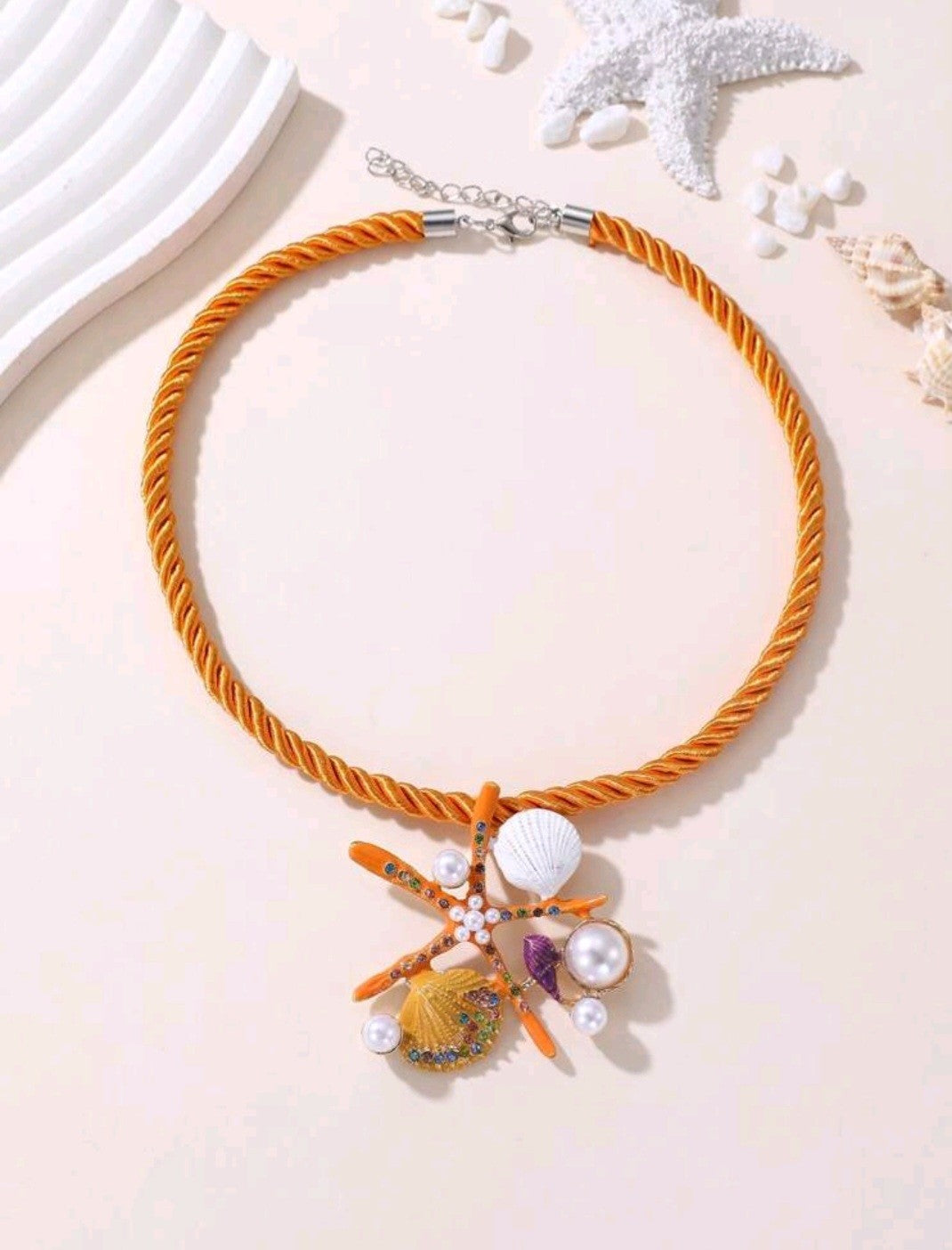orange chocker shell